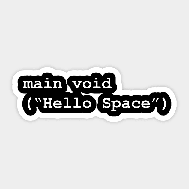 main void Sticker by spacefellow